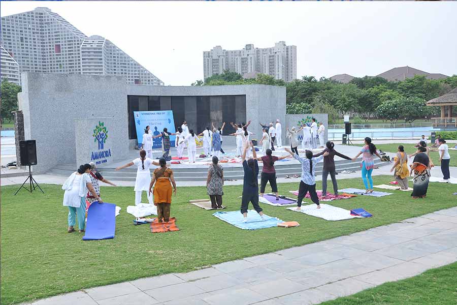 Amanora Yoga Day Event
