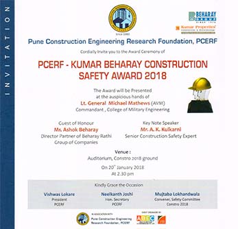 PCERF- Kumar Beharay Construction Safety Awards